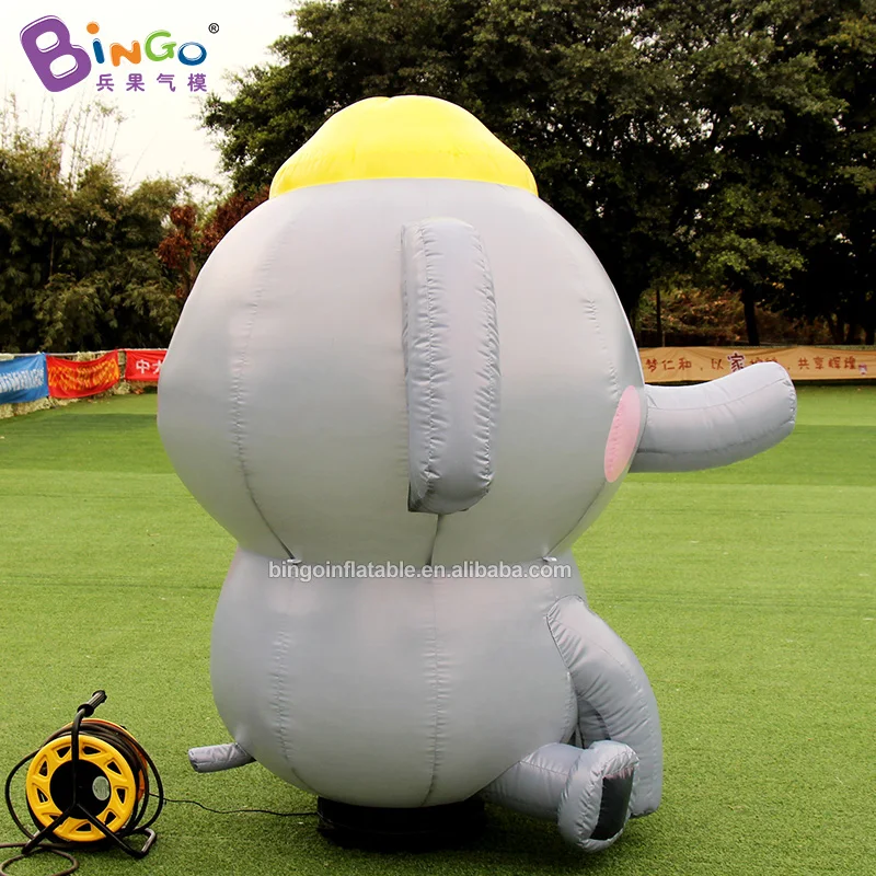 Opblaasbaar speelgoed Olifant 2, meter hoog Groot cartoon dier Ballonspeelgoed voor decoratie-speelgoed