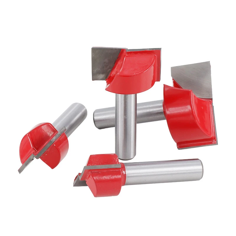 1 pz 8mm pulizia fondo incisione strumenti per la lavorazione del legno Bit fresa in metallo duro integrale fresa per taglierina per legno