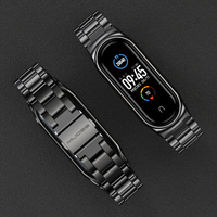 For Xiaomi Mi Band 5 6 Global Strap Bracelet for Mi Band 4 NFC Metal Miband 3 Strap For Miband 5 Wristbands Correa Mi Band 6