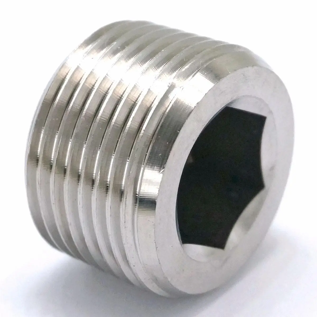 3/4" BSP Male 304 Stainless Steel Pipe Fitting Countersunk Plug Internal hex head socket
