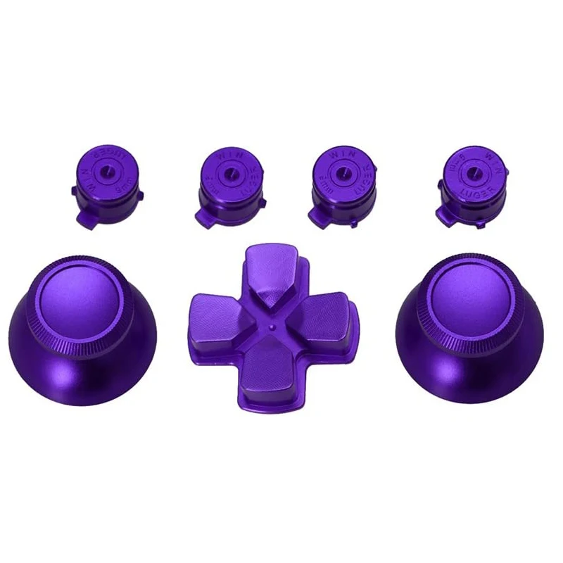 معدن Thumbsticks Dpad ABXY أزرار ل PS5 تحكم بلاي ستيشن 5 مخصص الألومنيوم التناظرية العصي و عمل أزرار و الاتجاه