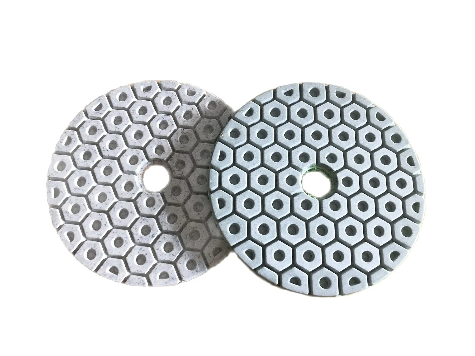 4 Inch 100MM White Abrasive Diamond Polishing Pad Wet Polishing Disc Stone Marble Granite Grinding Sheet Sanding Polishing Plate