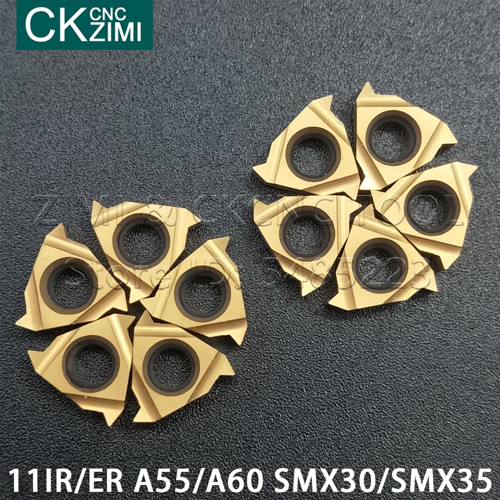 11IR 11ER A55 A60 SMX30 SMX35 External Internal threading Carbide Turning insert general pitch lathe CNC tool Carbide blade tool