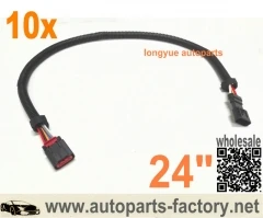 

Longyue 10pcs Air Flow MAF Sensor Extension Harness 24" For Mustang/Mazda Mass