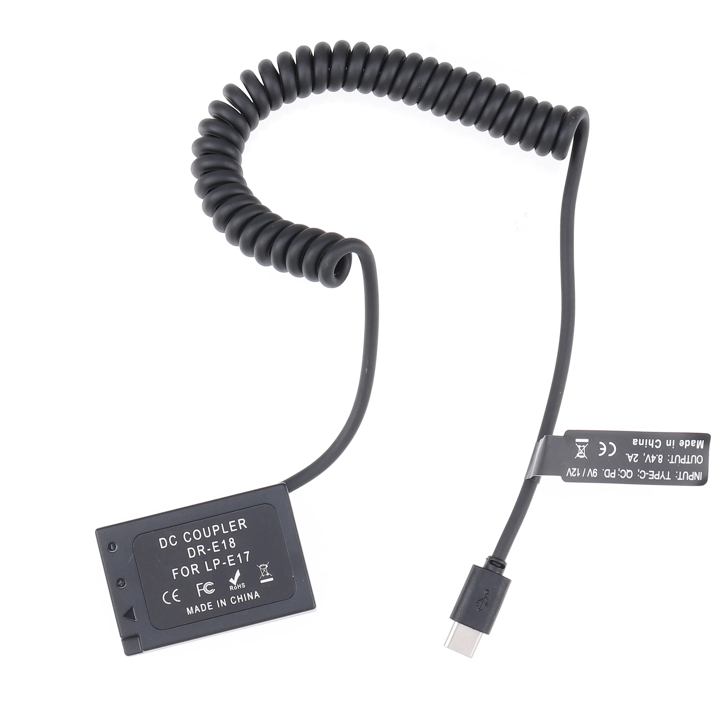 FOTGA LP-E18 الدمية محول البطارية + نوع C كابل لكانون RP 77D 200D 250D 750D 760D 800D 850D المتمردين T6i T6s T7i T8i SL2 الخليط