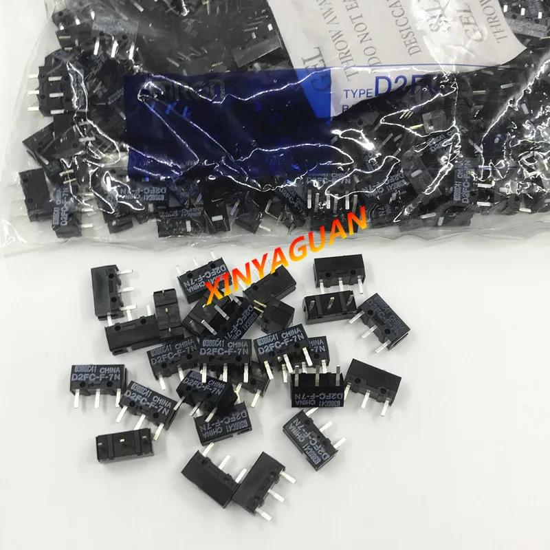 50Pcs New Original Mouse Micro Switch D2FC-F-7N Mouse Button Switch D2FC-F-7N Special switch for mouse repair