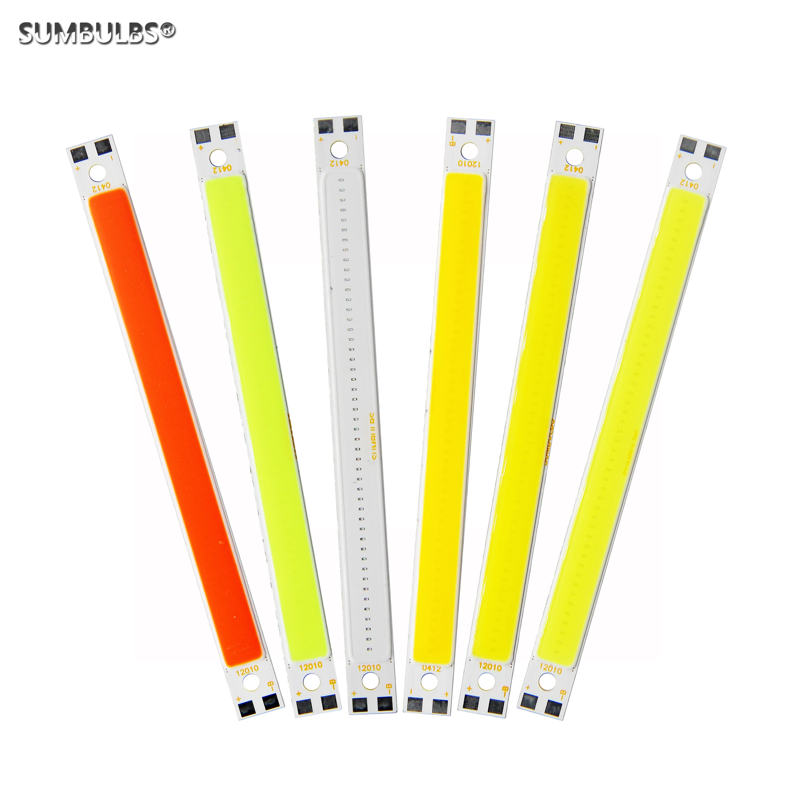 SUMBULBS 120mm 12V COB Tira CONDUZIDA Fonte de Luz Emitindo Diodo Lâmpada de Iluminação 10W Lâmpada LED COB Chip para DIY lâmpada