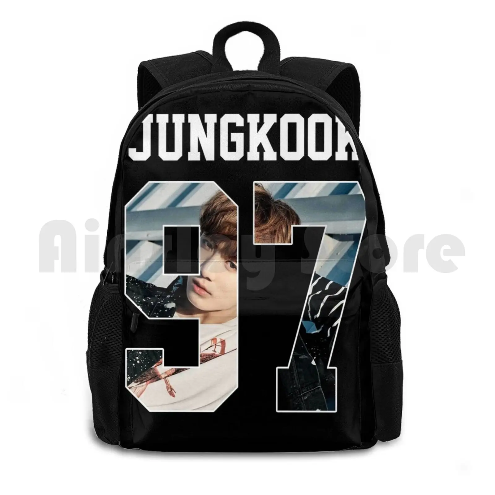 

Boys Jeon Jeong-Guk Jungkook Nr 97 K-Pop Jersey Outdoor Hiking Backpack Waterproof Camping Travel Boys Boys Kpop Korea Korean