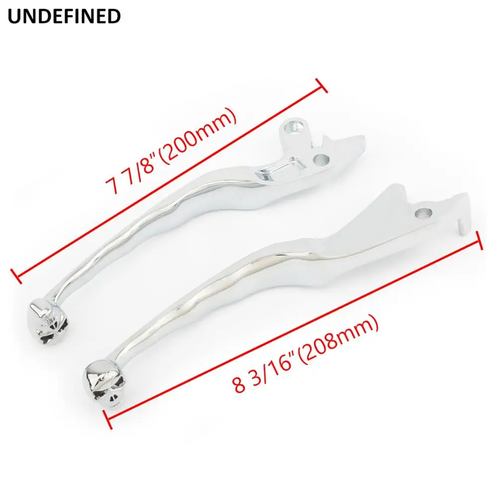 Motorcycle Skull Clutch Brake Levers Chrome For Suzuki Intruder 800 1400 1500 1994-2004 Boulevard S50 S83 C90 2005-2007