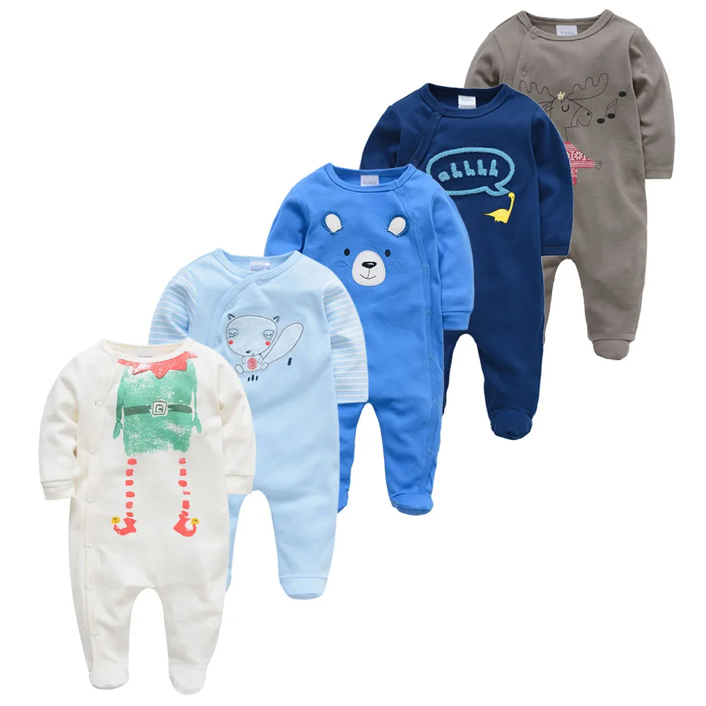 

3pcs 5pcs Sleepers Baby Pyjamas Newborn Girl Boy Pijamas bebe fille Cotton Breathable Soft ropa bebe Newborn Baby Pjiamas