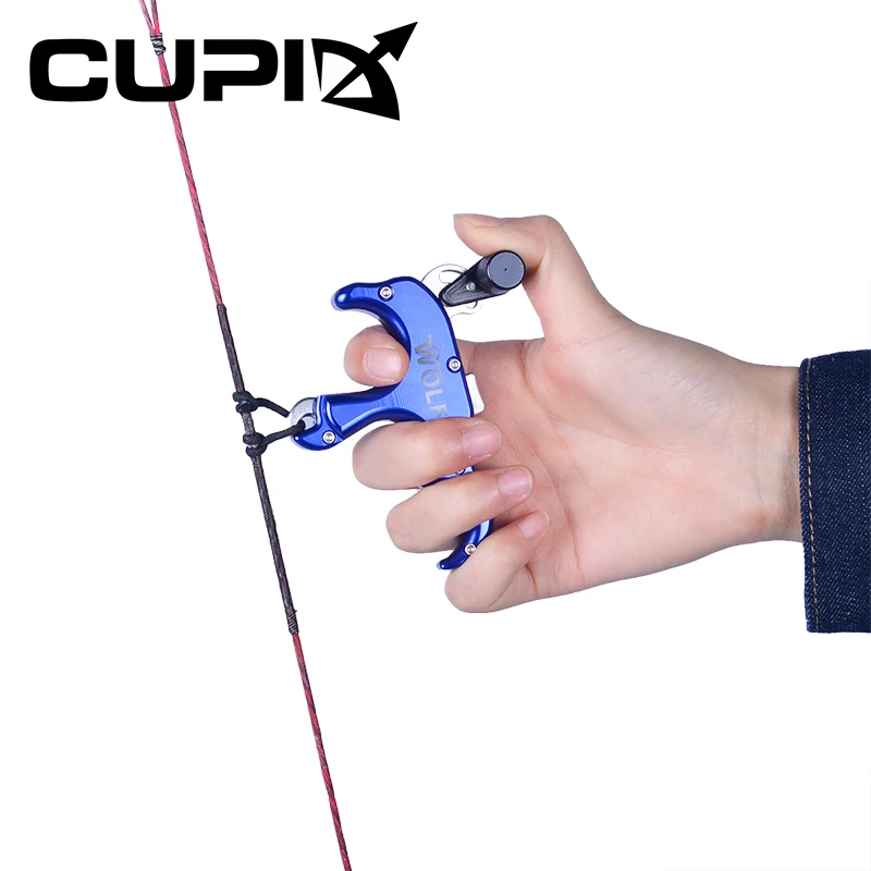 

3 Fingers Compound Bow Release Automatic Closure Aid Wrist Clamp Type Grip Adjustable Sensitivity for Archery Hunting Shooting