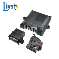 1 Set 48 Pin Way ECU PCB Plastic Enclosure Box with Mating Male And Female Auto Connectors