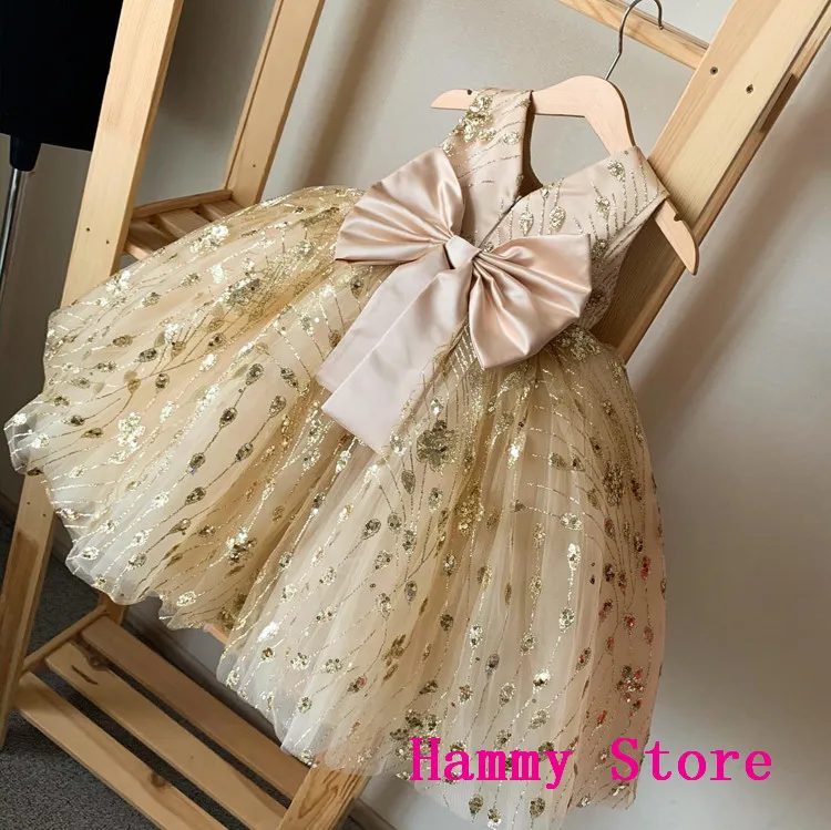 Kids Baby Girl Princess Dress Sleeveless Backless Birthday Wedding Party Ruffles Layered 12M-5Y