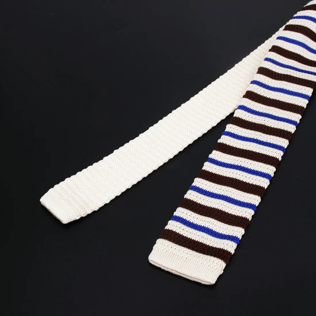 Popular Knit Neck Tie Concise Polyester Weave Tie Navy Grey Black Men Tuxedo Banquet Gift Accessory Fashion Stylish Knitting Tie
