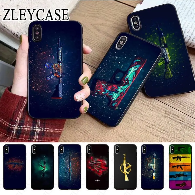 Counter Strike cs go gun Phone Case For iphone 13pro 14pro 15pro 12pro 11pro xs max 7 8 XR 12mini 15plus 13mini SE cover Coque