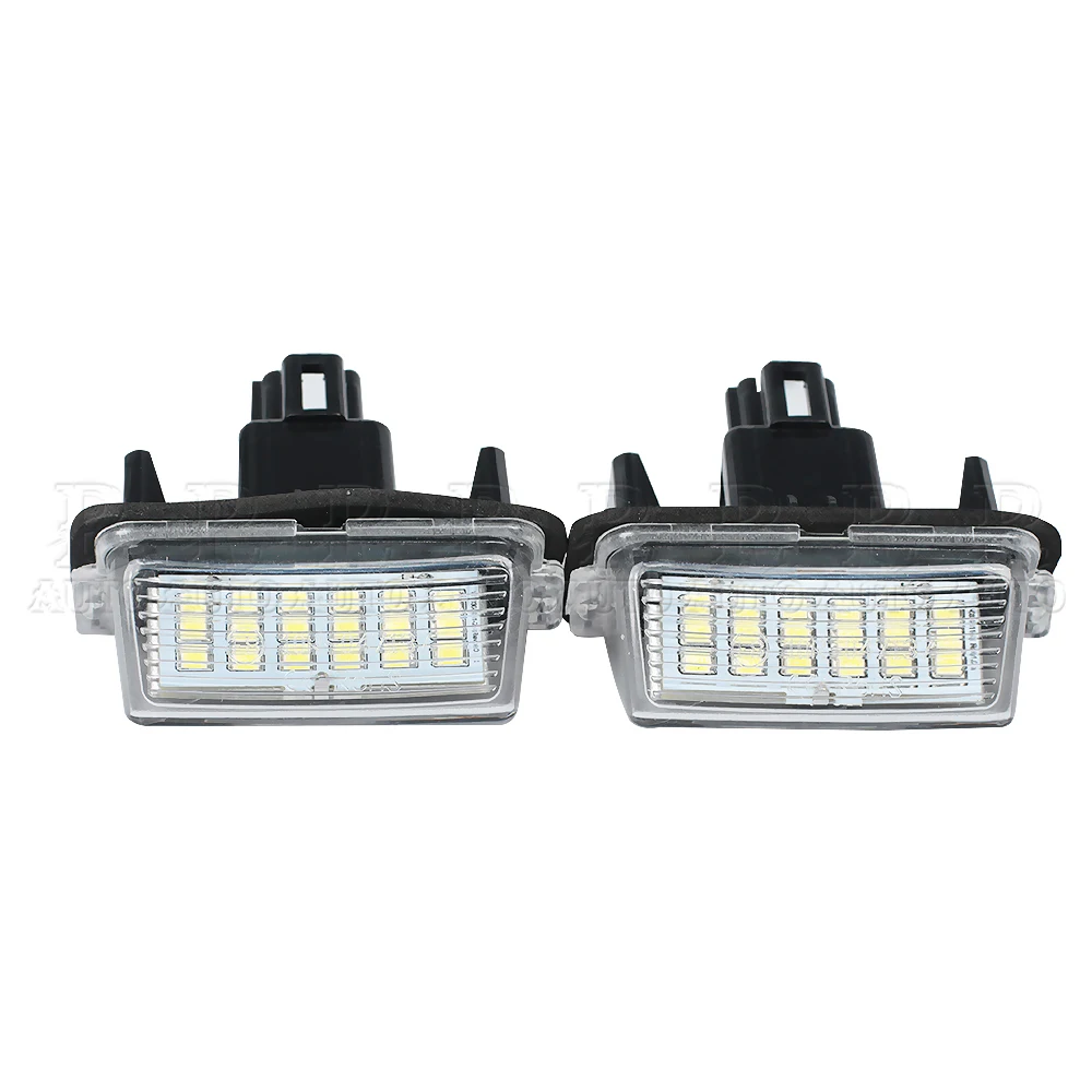 R-AUTO 2 Pcs LED Number License Plate Light Lamp Super White Error Free For Toyota Avensis Camry Yaris For Peugeot Citroen 206