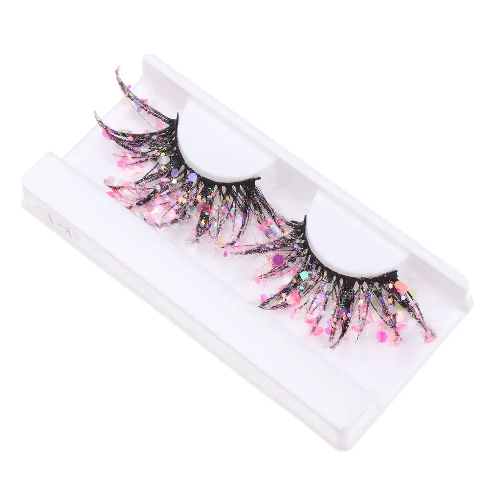 Sequin Glitter Powder Natural Makeup Supplies Nude Makeup Fake Lashes 3D False Eyelashes