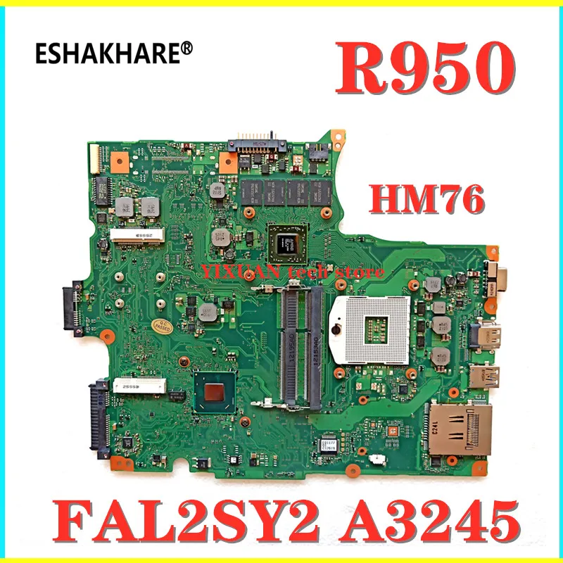 

Laptop motherboard for Toshiba Tecra R950 R950-177 motherboard 216-0833018 HM76 FAL2SY2 A3245 motherboard DDR3 100% test work