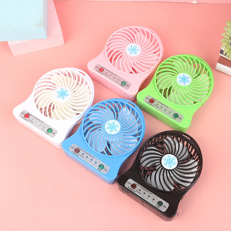 Ventilatore di raffreddamento portatile ricaricabile a LED ventilatore di raffreddamento ad aria Mini scrivania USB 18650 ventilatore condizionatore d'aria domestico wiatrak elektryczny