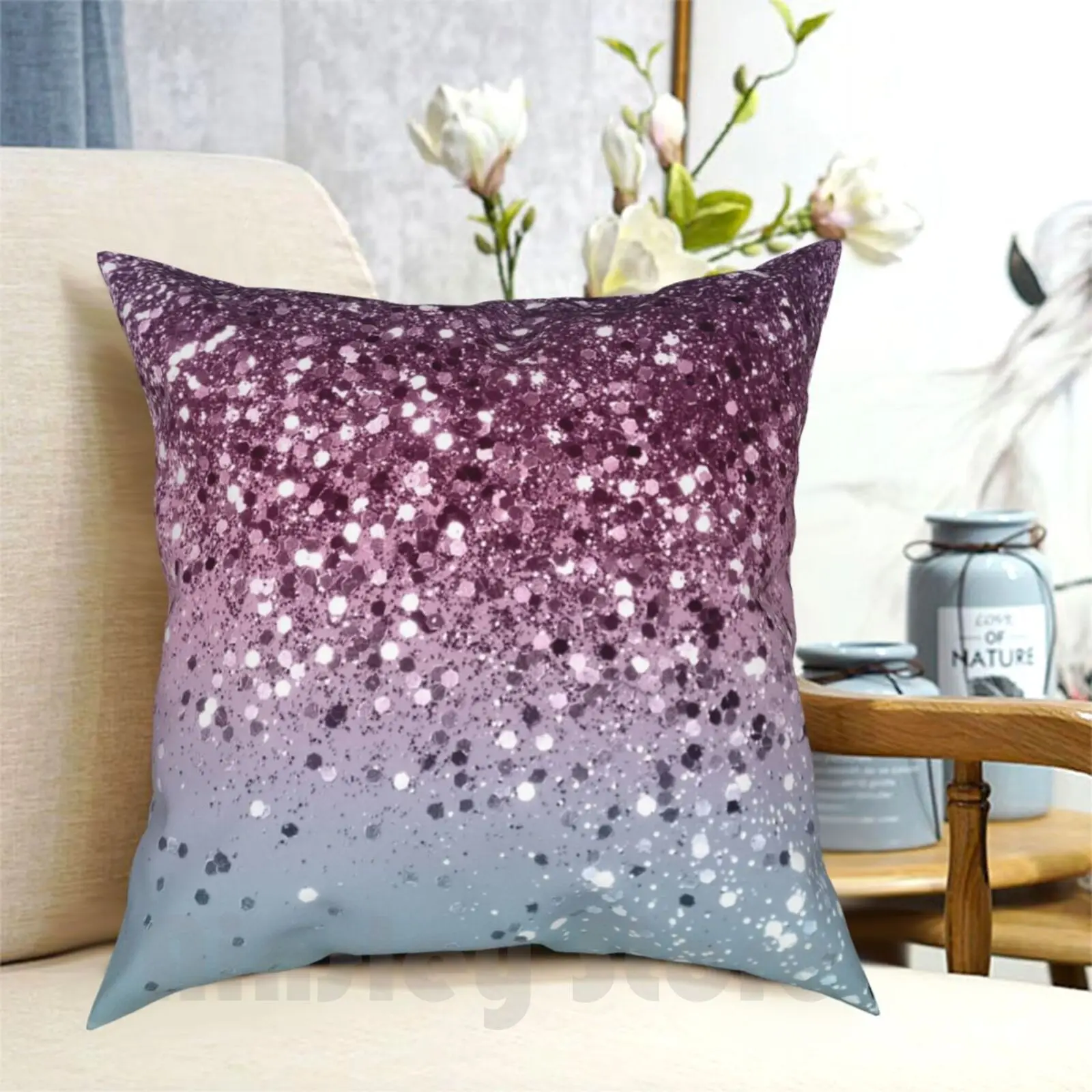 Unicorn Girls Glitter #6 #Shiny #Pastel #Decor #Art Pillow Case Printed Home Soft DIY Pillow cover Color Digital