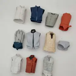 Marty Biff Doc Brown Jacket Vest for NECA Back To The Future 6in Action Figure Toy Accessory Doll DIY Collectibles Movie Loose