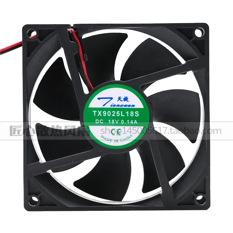 

Новый Tianxuan TX9025L18S 18 В 0,14 А 9 см 9025 холодильник с постоянной температурой бесшумный вентилятор охлаждения шкафа