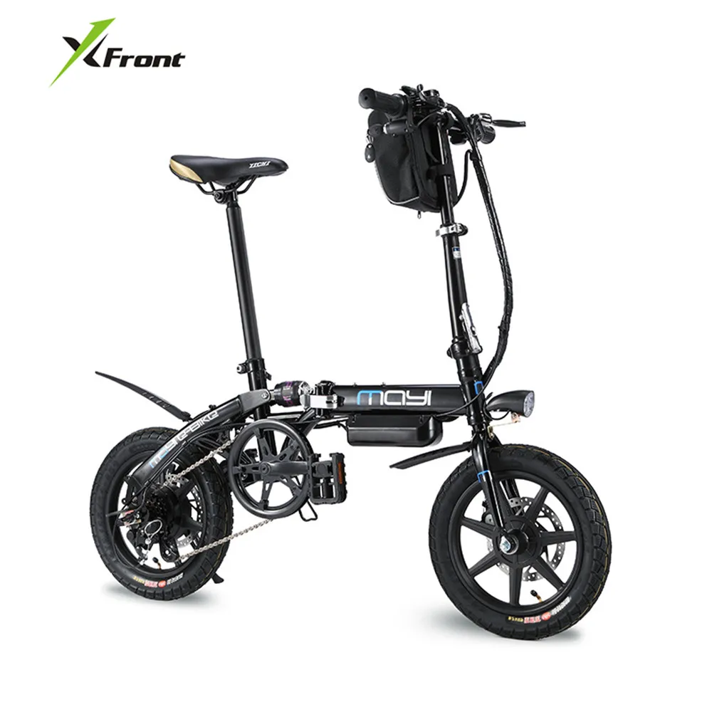 

X-Front Brand Electric Bicycle 14 inch Wheel Carbon Steel Frame Folding ebike Lithium Battery electric bike