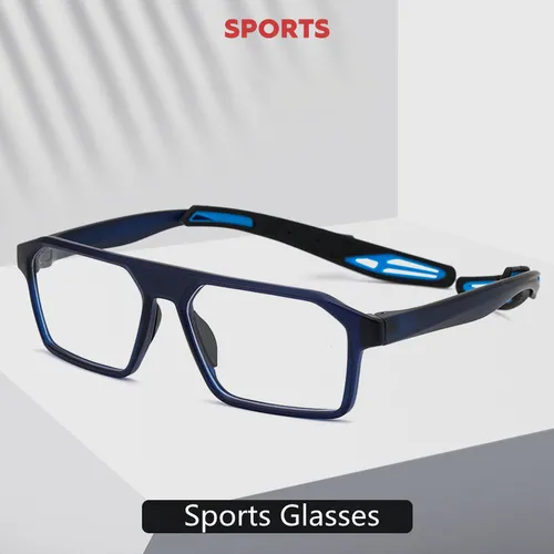 Montura de gafas deportivas a la moda para hombre, monturas de gafas ópticas de baloncesto para hombre, gafas graduadas para miopía, gafas tr90