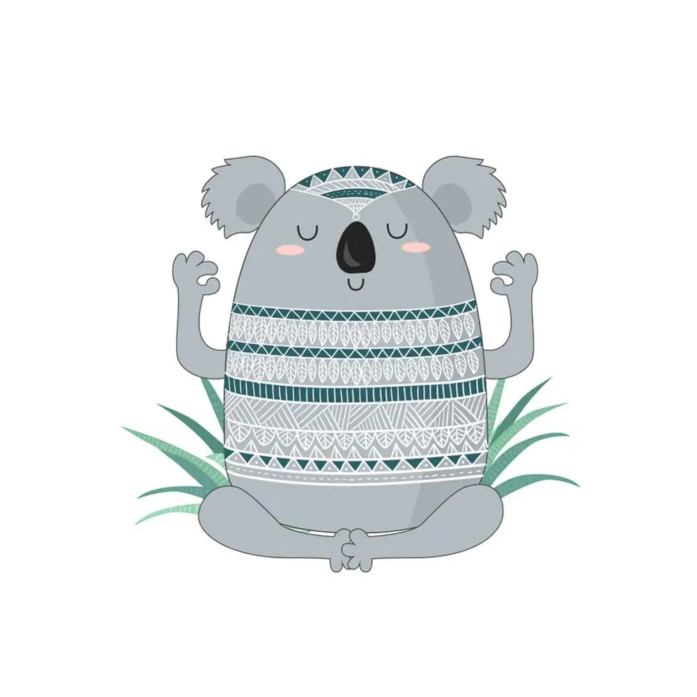 

Cartoon Koala Wall Sticker Bedroom Kids Baby Rooms Home Decorations Cupboard Mural Bathroom Toilet Wallpaper Creative Stickers