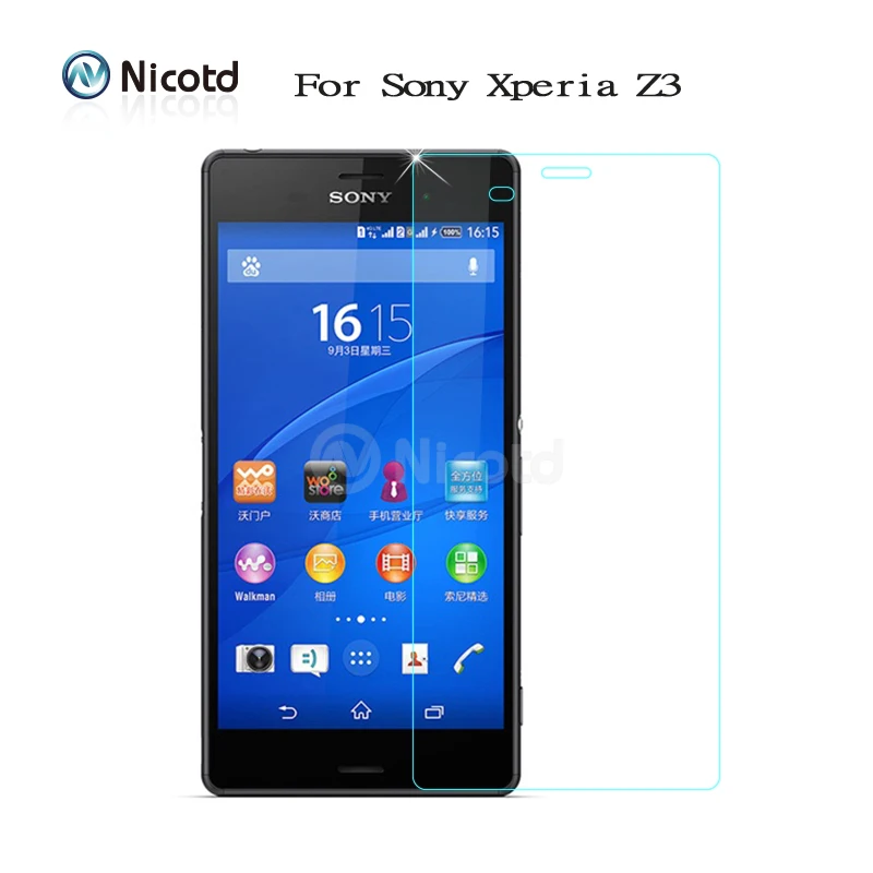 9 H 0.26mm 2.5D Gecoat Gehard Glas Voor Sony Xperia Z Z1 Z2 Z3 Z4 Z5 Premium Compact M5 M4 aqua Explosieveilige Screen Protector