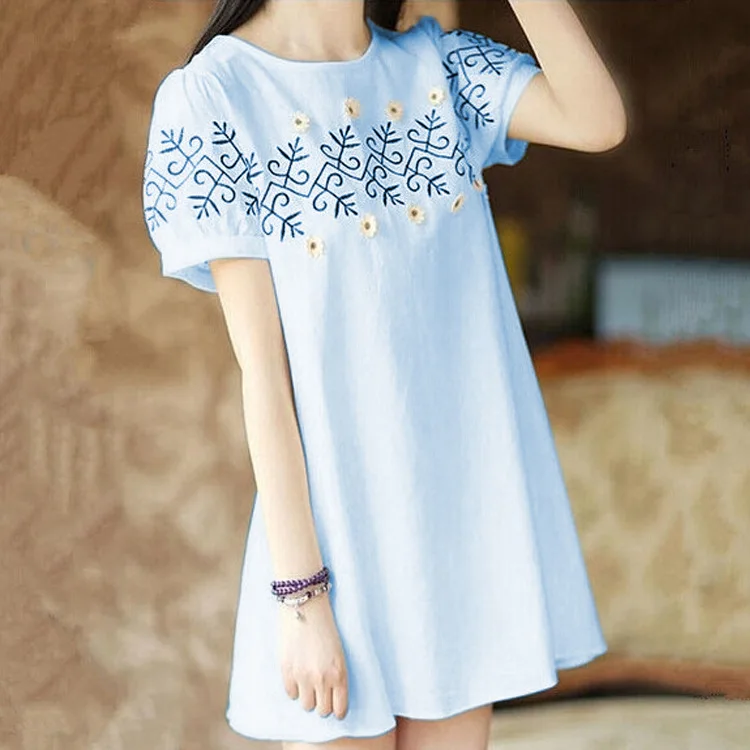 

The new summer in South Korea long maternity wear short-sleeved cotton maternity dress loose off pregnant women T-shirt