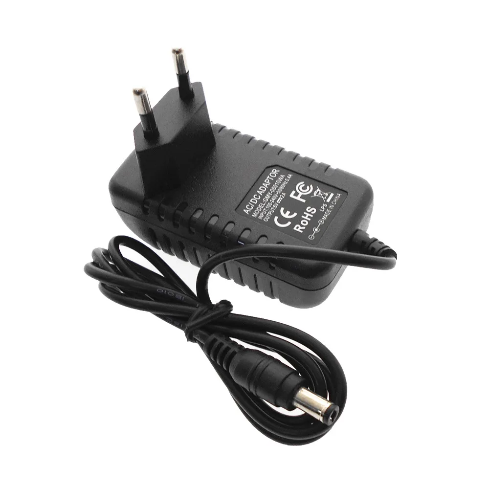 DuoWeiSi 5V 2A European standard power adapter single line AC220V to DC regulated output EU switching power adapter