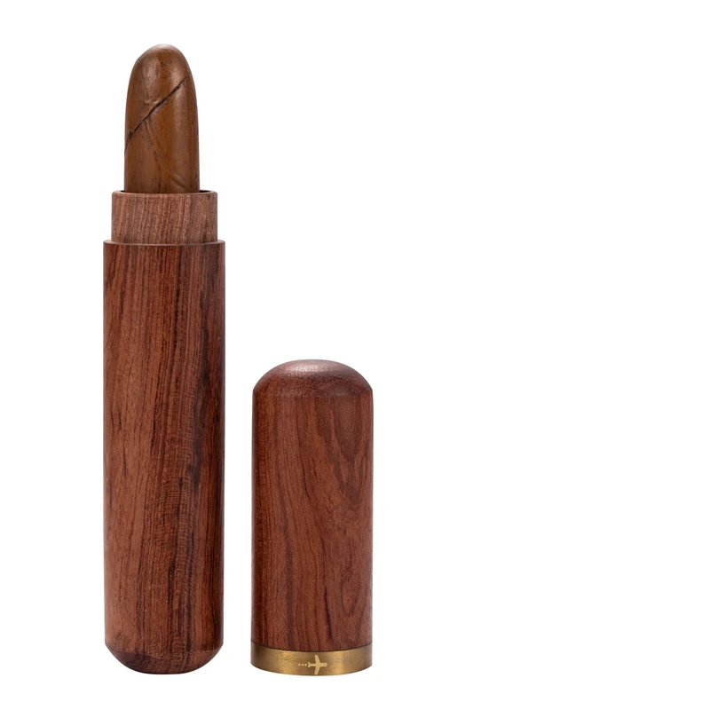 Rosewood solid wood cigar moisturizing tube cigarette case sleeve portable travel single pack gift