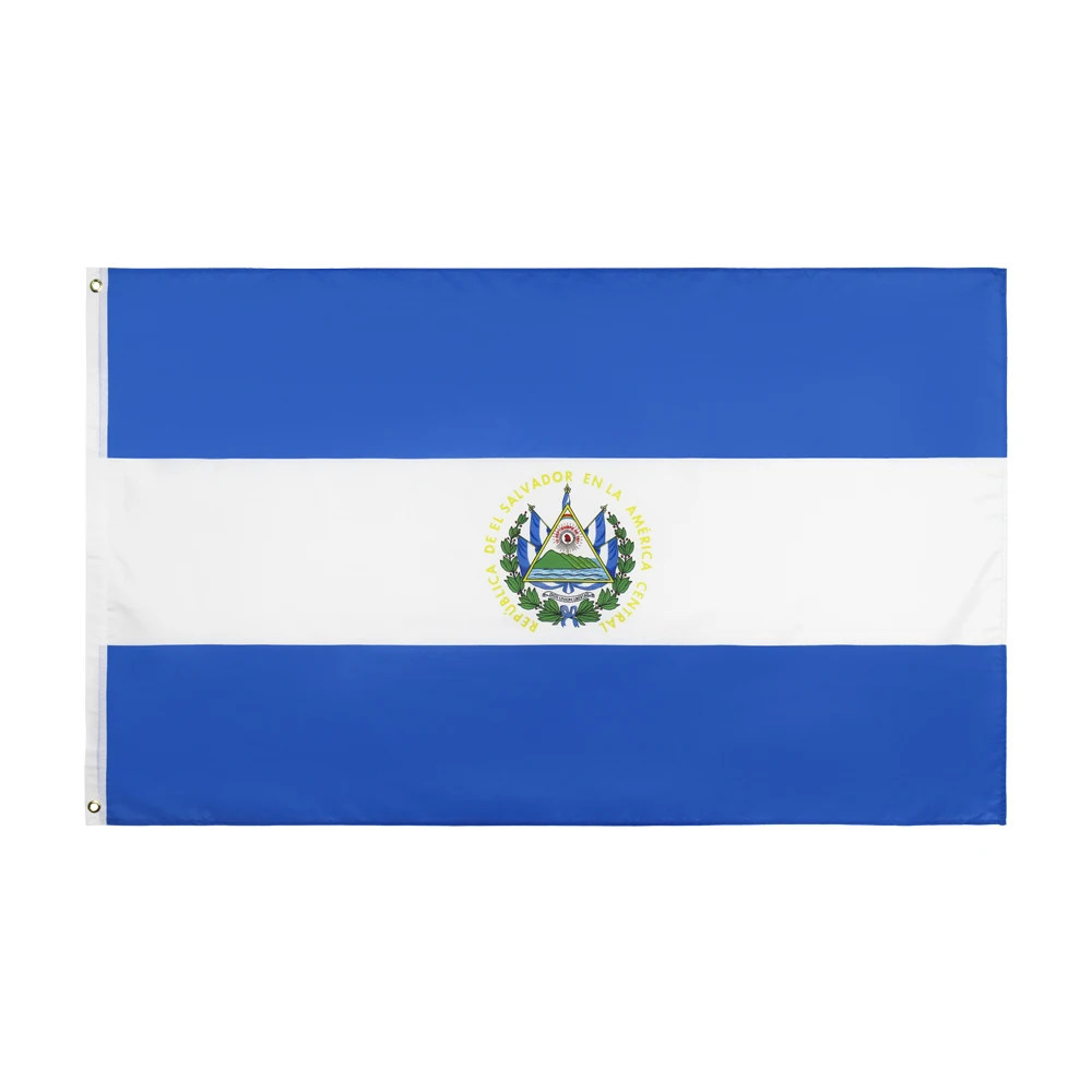 Yehoy hanging 90*150cm El Salvador Flag For Decoration