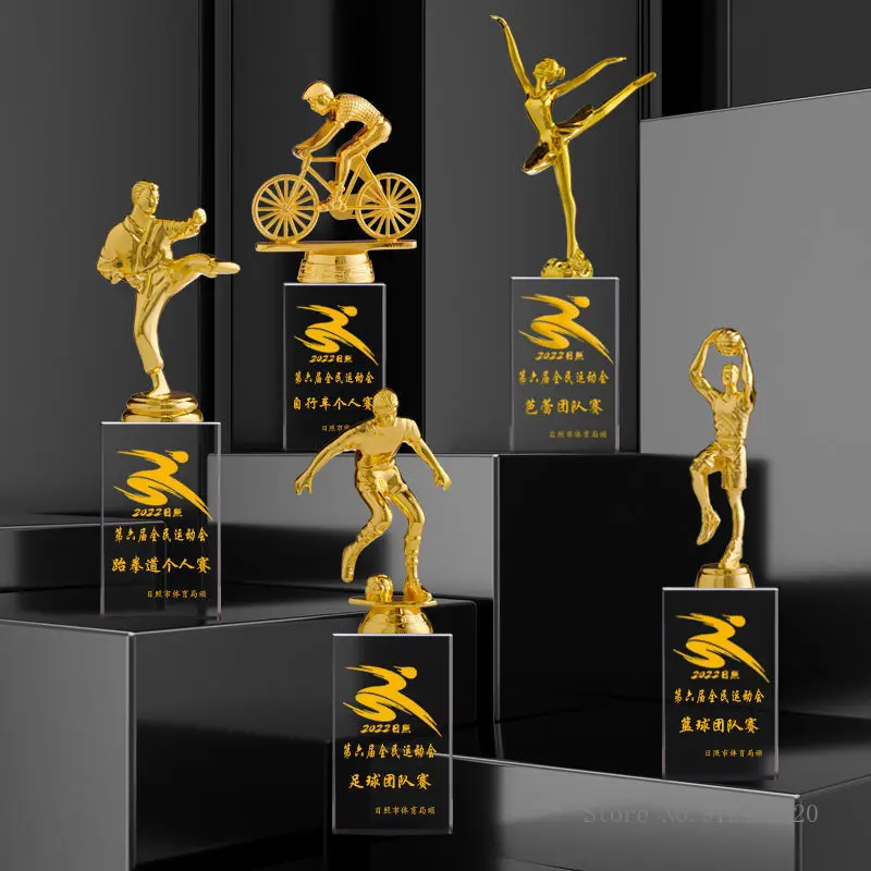 Crystal Crafts for Home Decoration, Sports Movie Award and Crystals, Customized for Various Sports, Prize image 2