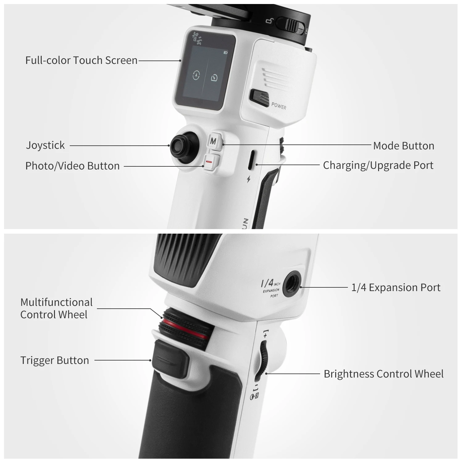ZHIYUN Crane M3 อย่างเป็นทางการ Crane M3 Gimbal สำหรับกล้อง Mirrorless สมาร์ทโฟน Action Cam Handheld Stabilizer สำหรับกล้อง iPhone 14 Pro Max