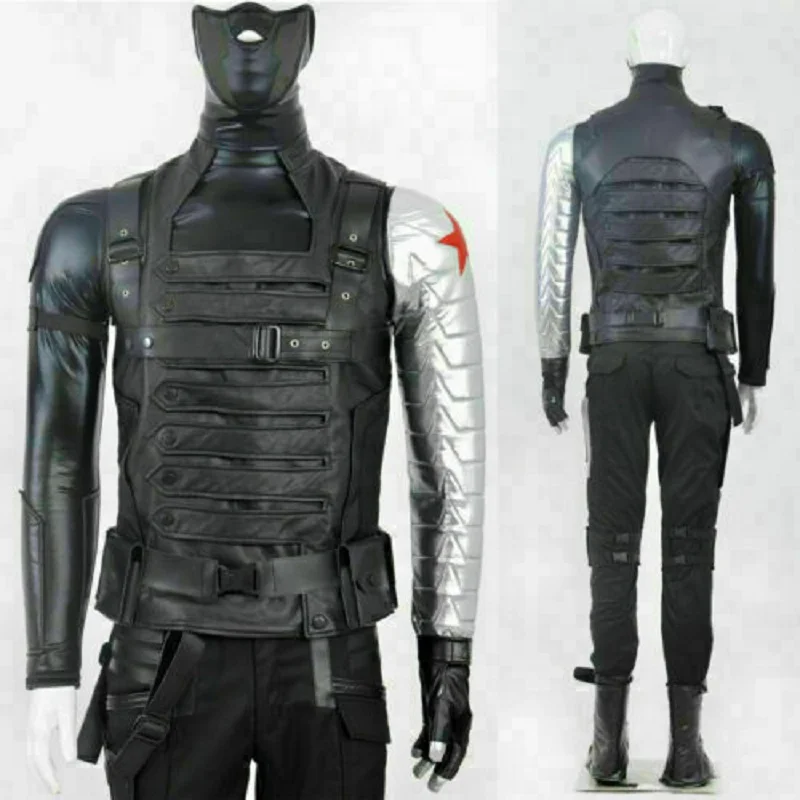 

Winter Soldier Costume Bucky Barnes Cosplay Costume Set