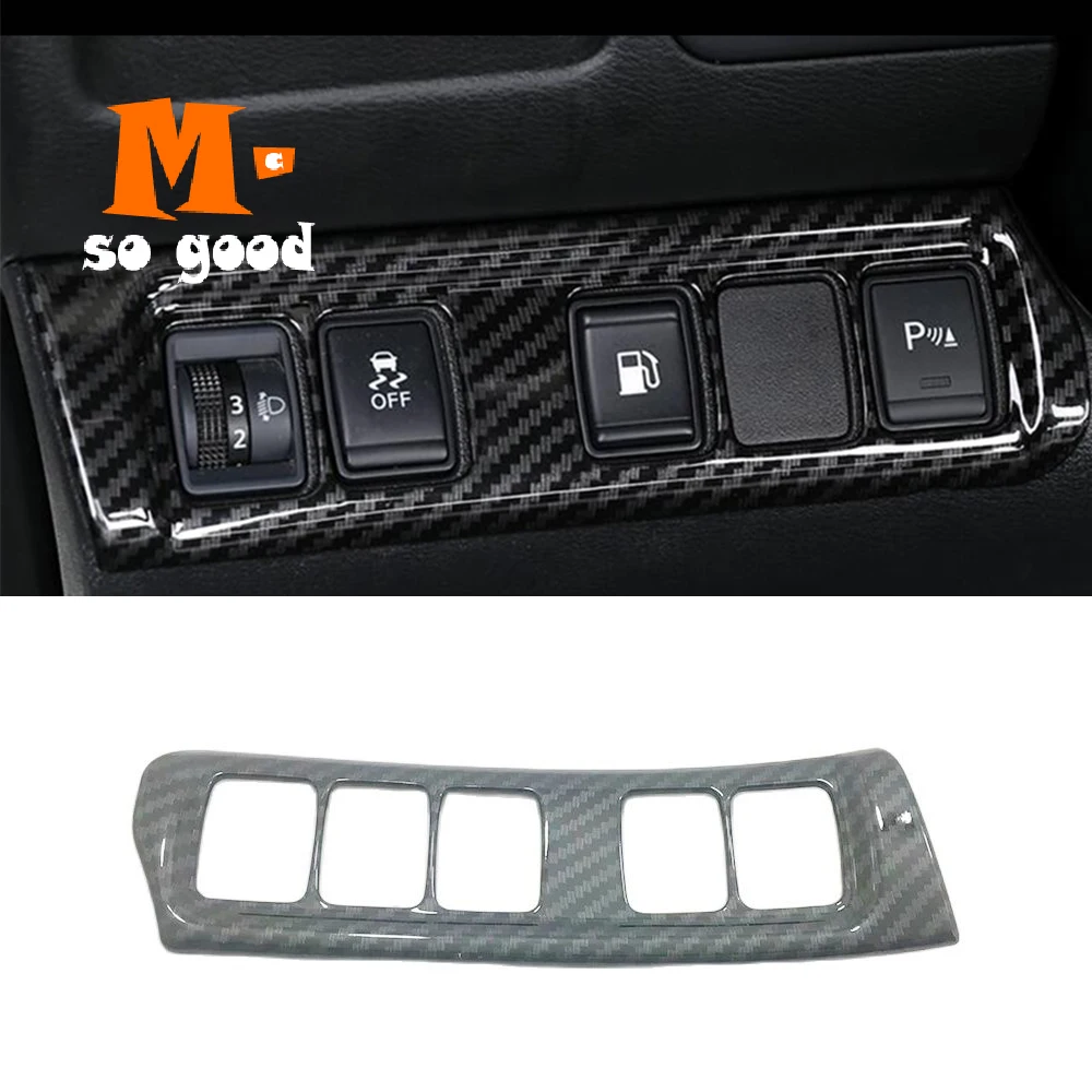 ABS Chrome For Nissan Navara NP300 accessories 2017 2018 2019 Car Styling Car left middle control box decoration Cover Trim