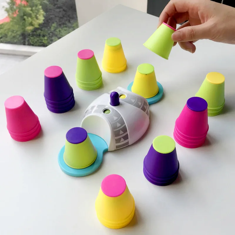 Improve Concentration Toys Interaction Table Games Logic Educational Training Stacking High Set Of Cup Children Puzzle Toys