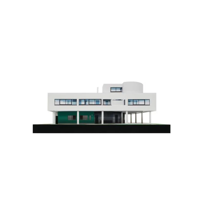 France Le Corbusier Villa Savoye 3D Paper Model House Papercraft DIY Art Origami Building Teens Adult Handmade Craft Toys QD-144