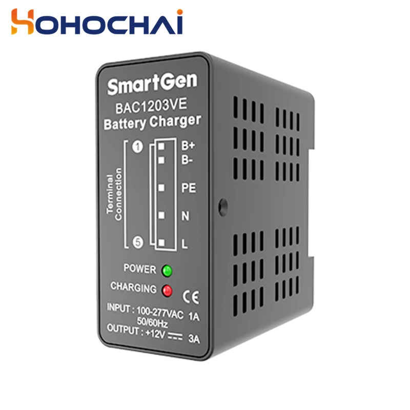 SmartGen BAC1203VE 3A 12V Generator Battery Charger Intelligent Float Battery Charger Module Genset Parts