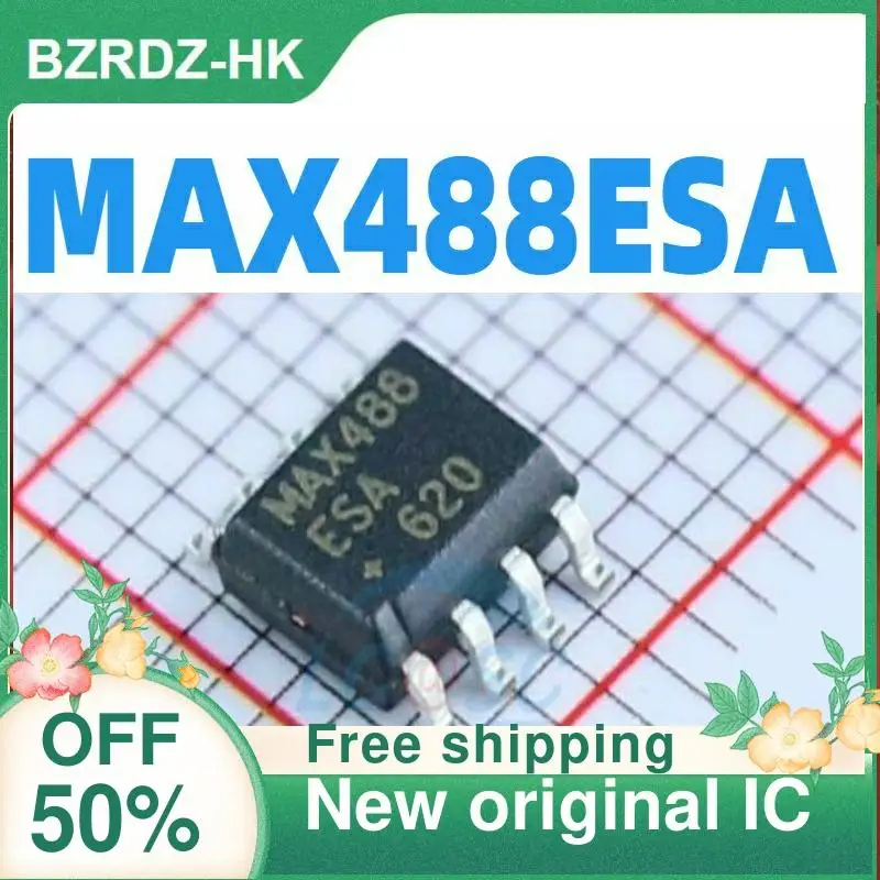 

5PCS MAX488ESA SOIC-8 RS-422/RS-485 New original IC