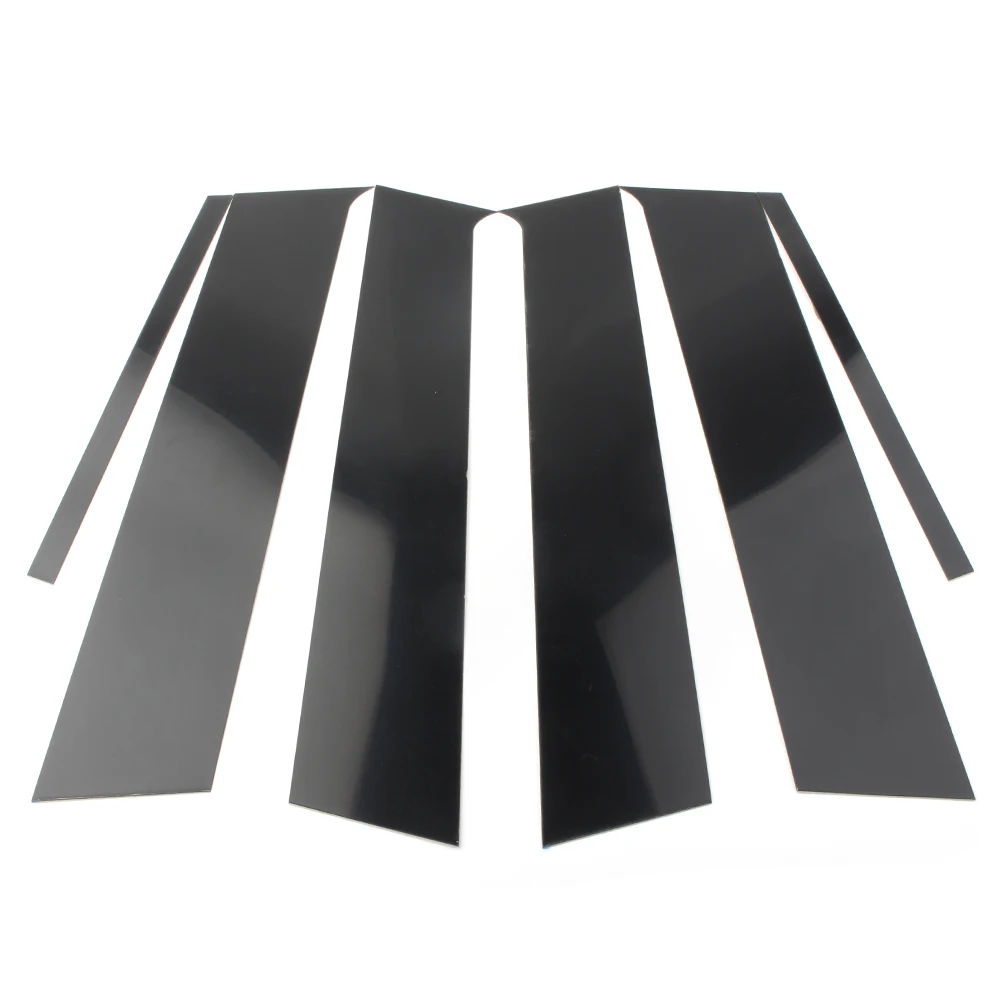 Black Car Pillar Posts Door Trim Decoration 6Pcs For Mitsubishi Lancer Sedan 2008 2009 2010 2011 2012 2013 2014 2015 2016 2017