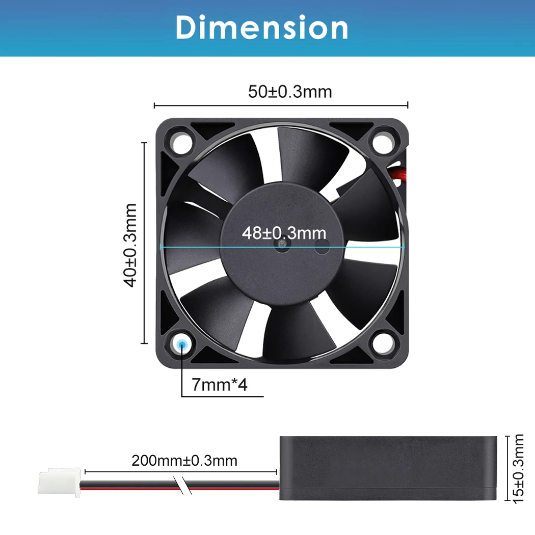 2 PCS Gdstime DC 12V 24V 2Pin 50x50x1 5mm 5015 Bürstenlosen PC CPU Kühler Fall Fan 50mm 5cm Industriellen Abgas Maschine Lüfter