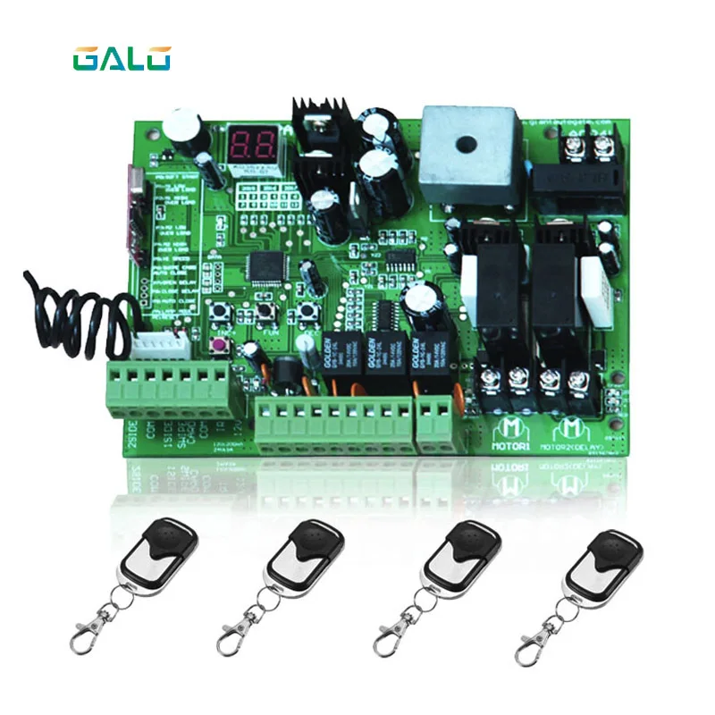 Universal Type 24V PCB Board For Automatic Double Arms Swing Gate Opener Control Board Panel Smart Control Center System