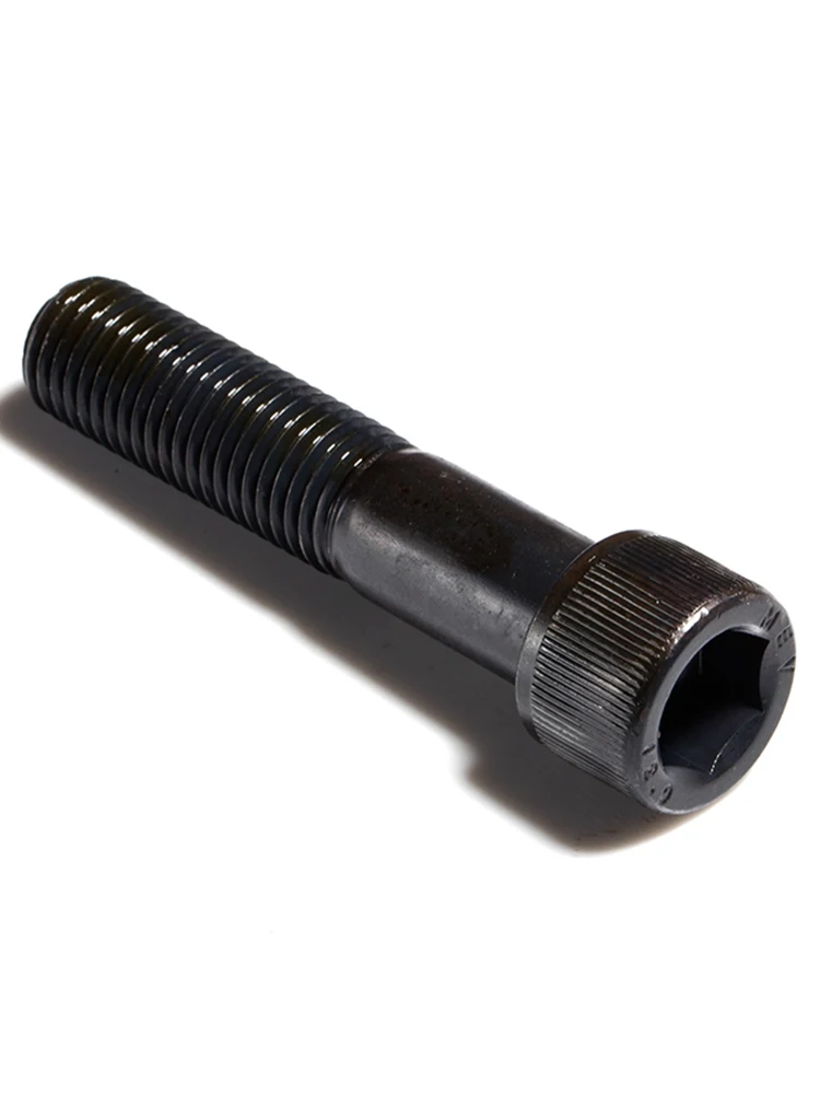 M6 Half Tooth Bolt 12.9 Grade Alloy Steel Black Hexgon Socket Screw 6mm x 40 45 50 60 280 290 300mm Extended Black Hex Screws