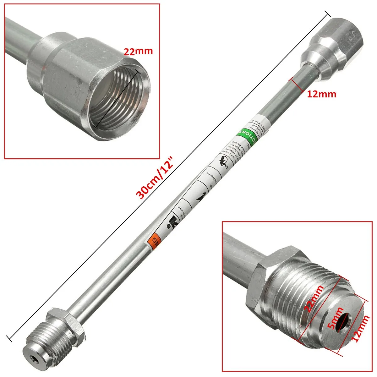 CHARHS-Herramienta de guía de pulverización para Todos los pulverizadores de pintura sin aire de 7/8 ", con punta de 517, pulverizador de poste de extensión de 11,81 pulgadas, herramientas de accesorios 538900
