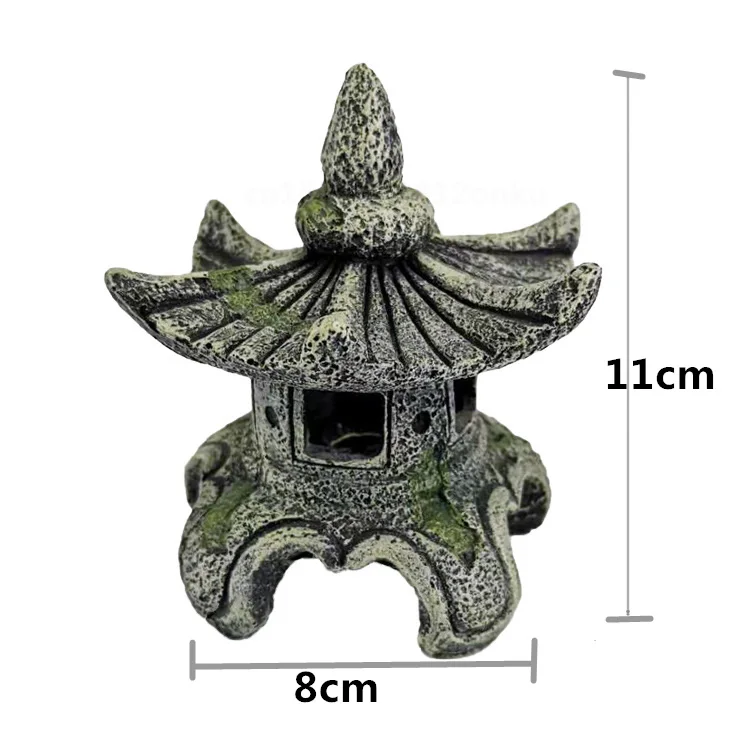 2 Style Fish Tank Aquarium Decor Ancient Buddha Lighthouse Statue for Fish Tank Aquarium Ornament Aquarium Accessories