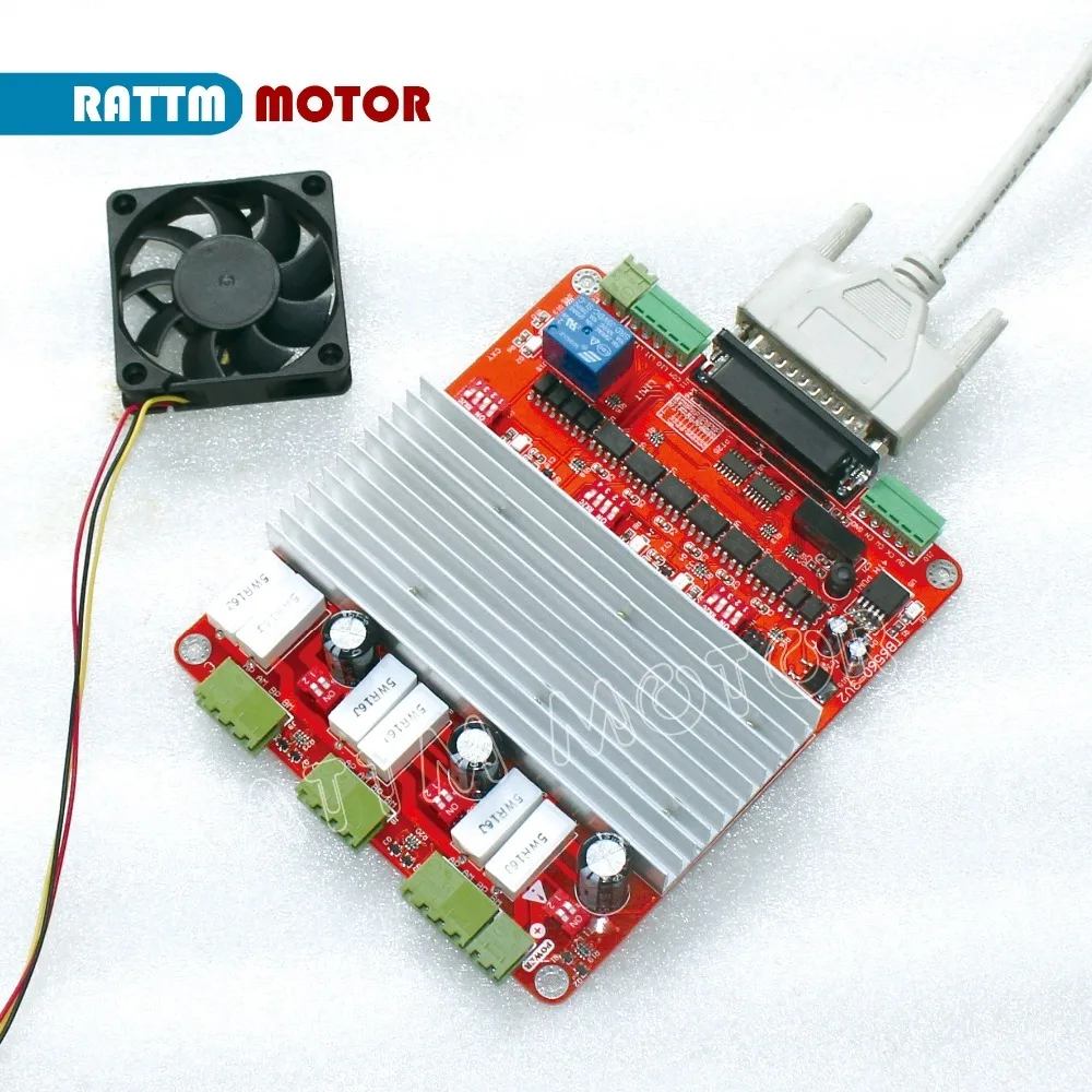 Imagem -02 - Placa Controladora Cnc Tb6560 de Eixos Placa Controladora de Motor de Passo Placa de Fuga tipo v para Fresagem de Roteador Cnc