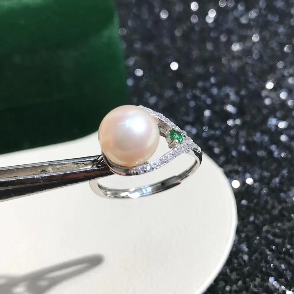

Hot Office Lady 925 Sterling Silver Adjustable Ring Settings Findings Mountings Parts for Pearl Corals Jade Crystal, 5pcs/lot